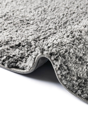 Pebble Gray 8' x 11' Soft Solid Shag Rectangle Area Rug Thick Soft Touch Fluffy & Plush Shaggy Pile