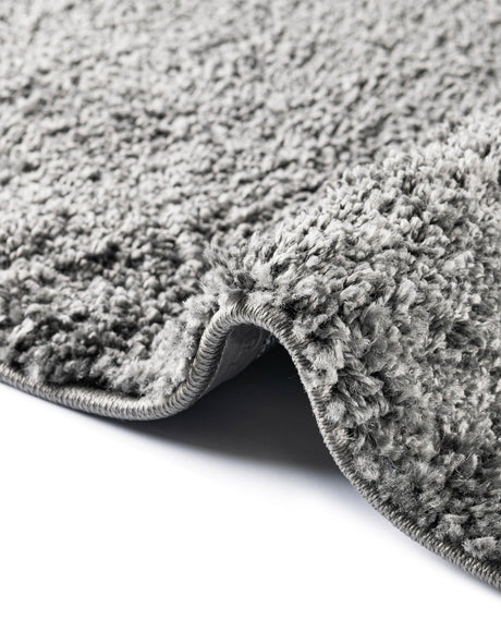 Pebble Gray 7' 1 x 10' Soft Solid Shag Rectangle Area Rug Thick Soft Touch Fluffy & Plush Shaggy Pile 100% Polypropylene Minimalist Carpet for Modern Home Interiors for Sale at Rug Engine