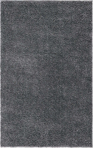 Pebble Gray 3' 3 x 5' 3 Soft Solid Shag Rectangle Area Rug Thick Soft Touch Fluffy & Plush Shaggy Pile