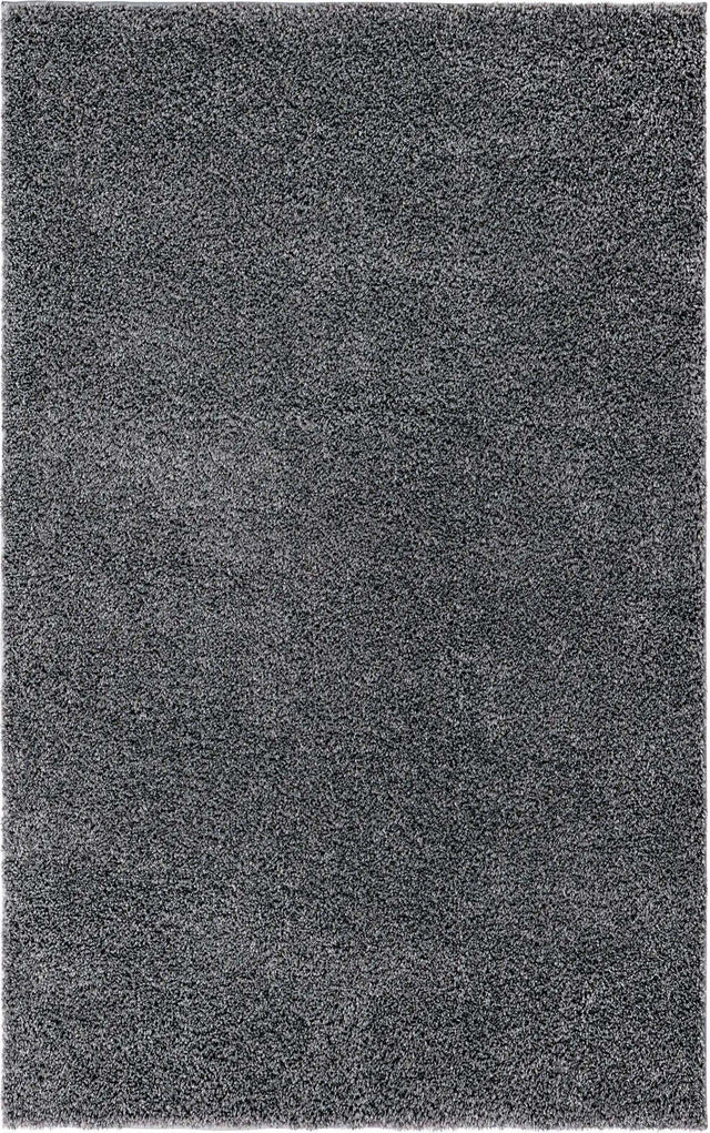 Pebble Gray 3' 3 x 5' 3 Soft Solid Shag Rectangle Area Rug Thick Soft Touch Fluffy & Plush Shaggy Pile