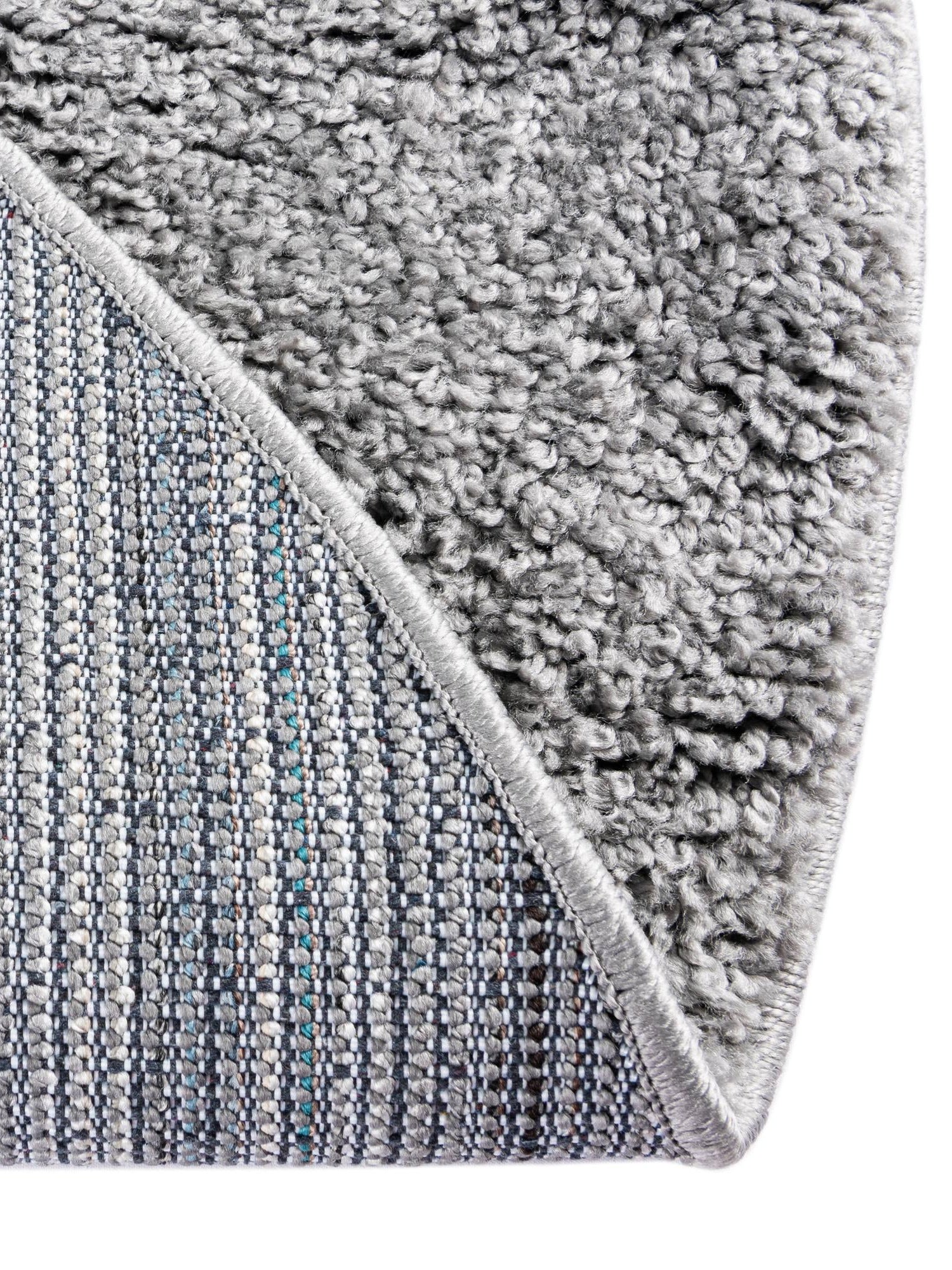 Pebble Gray 5' 1 x 5' 1 Soft Solid Shag Round Area Rug Thick Soft Touch Fluffy & Plush Shaggy Pile 100% Polypropylene Minimalist Carpet for Modern Home Interiors for Sale at Rug Engine