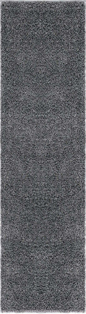 Pebble Gray 2' 7 x 10' Soft Solid Shag Runner Area Rug Thick Soft Touch Fluffy & Plush Shaggy Pile