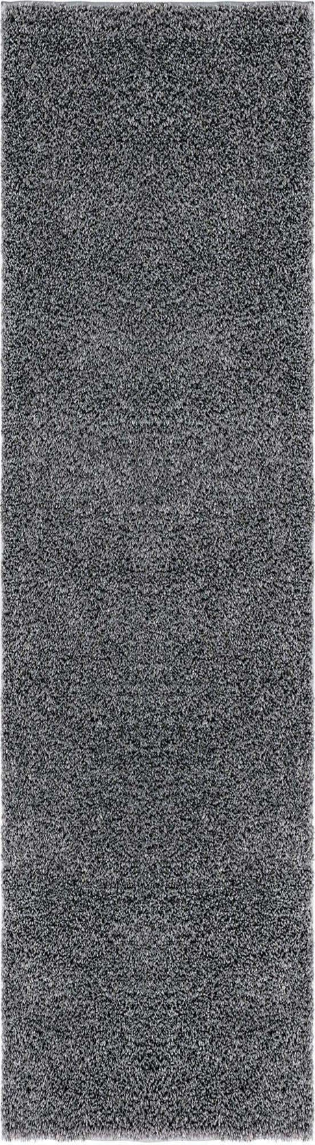 Pebble Gray 2' 7 x 10' Soft Solid Shag Runner Area Rug Thick Soft Touch Fluffy & Plush Shaggy Pile