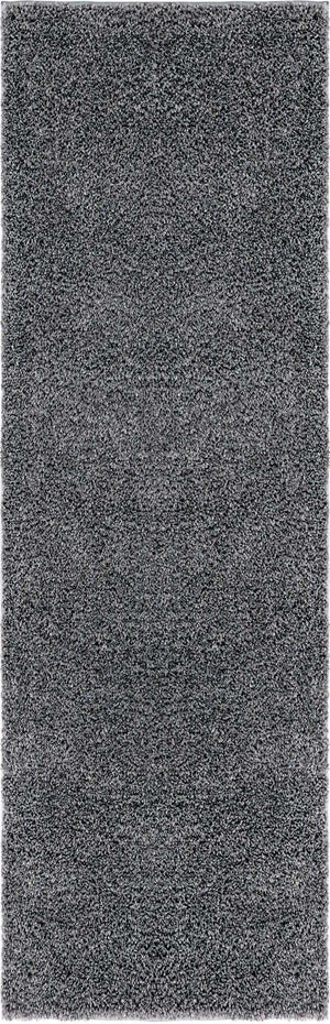 Pebble Gray 2' x 6' 7 Soft Solid Shag Runner Area Rug Thick Soft Touch Fluffy & Plush Shaggy Pile