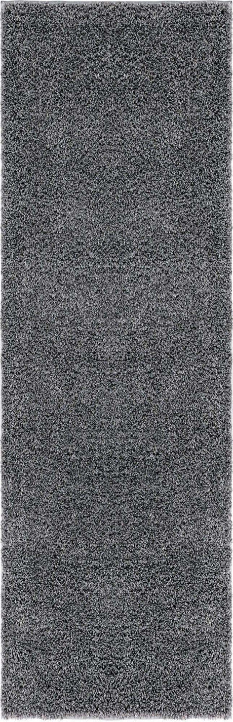 Pebble Gray 2' x 6' 7 Soft Solid Shag Runner Area Rug Thick Soft Touch Fluffy & Plush Shaggy Pile