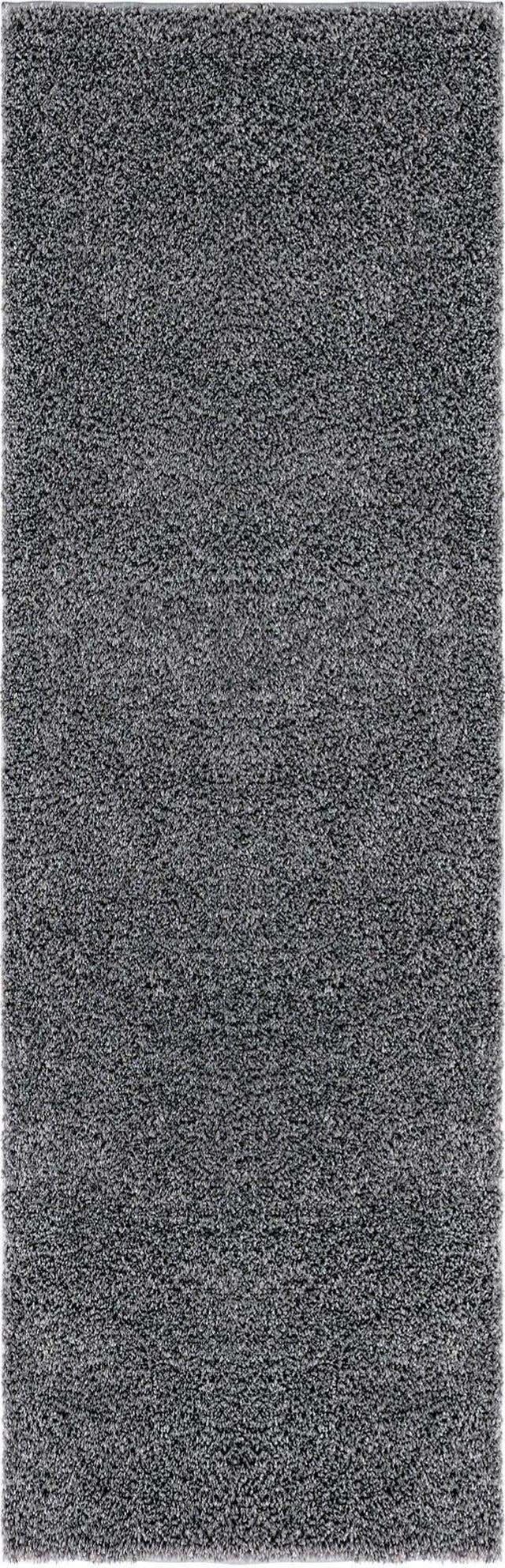 Pebble Gray 2' x 6' 7 Soft Solid Shag Runner Area Rug Thick Soft Touch Fluffy & Plush Shaggy Pile