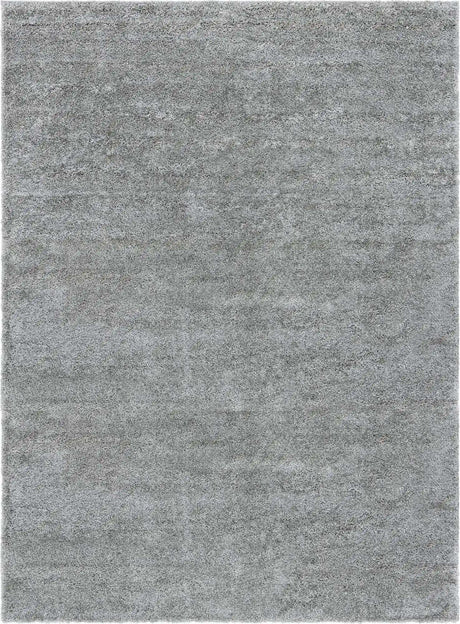 Cloud Gray 8' x 11' Soft Solid Shag Rectangle Area Rug Thick Soft Touch Fluffy & Plush Shaggy Pile