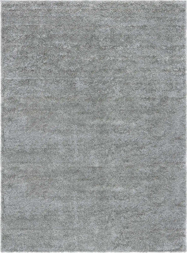Cloud Gray 8' x 11' Soft Solid Shag Rectangle Area Rug Thick Soft Touch Fluffy & Plush Shaggy Pile