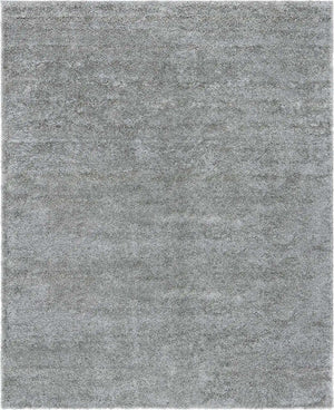 Cloud Gray 8' x 10' Soft Solid Shag Rectangle Area Rug Thick Soft Touch Fluffy & Plush Shaggy Pile