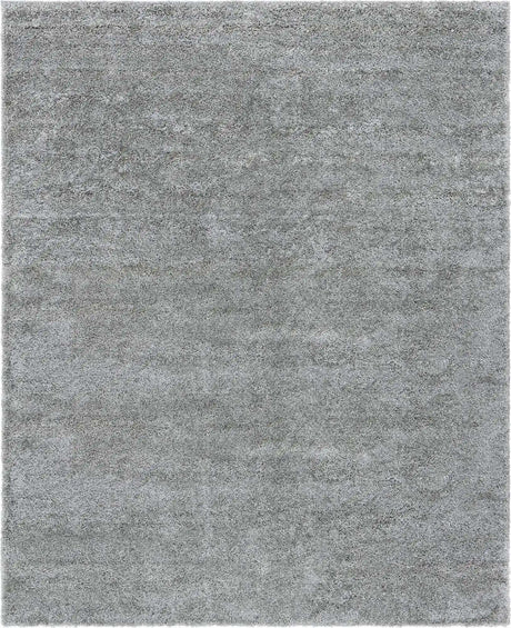 Cloud Gray 8' x 10' Soft Solid Shag Rectangle Area Rug Thick Soft Touch Fluffy & Plush Shaggy Pile
