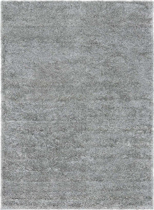 Cloud Gray 7' 1 x 10' Soft Solid Shag Rectangle Area Rug Thick Soft Touch Fluffy & Plush Shaggy Pile