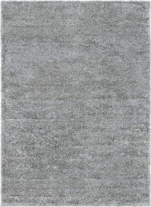 Cloud Gray 7' 1 x 10' Soft Solid Shag Rectangle Area Rug Thick Soft Touch Fluffy & Plush Shaggy Pile