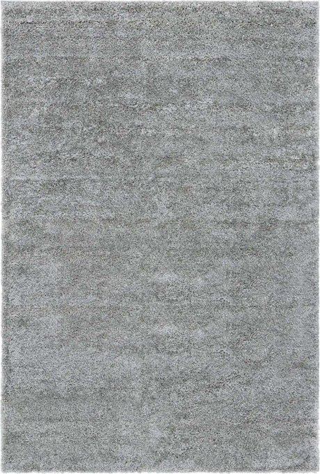 Cloud Gray 6' 1 x 9' Soft Solid Shag Rectangle Area Rug Thick Soft Touch Fluffy & Plush Shaggy Pile