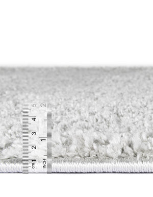 Cloud Gray 3' 3 x 5' 3 Soft Solid Shag Rectangle Area Rug Thick Soft Touch Fluffy & Plush Shaggy Pile