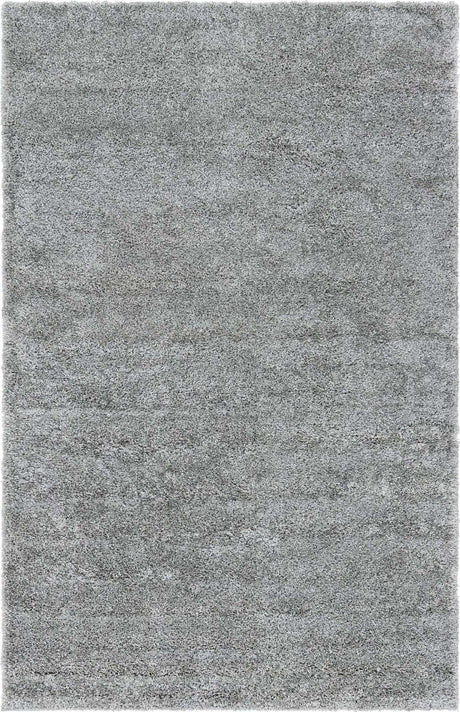 Cloud Gray 5' 1 x 8' Soft Solid Shag Rectangle Area Rug Thick Soft Touch Fluffy & Plush Shaggy Pile