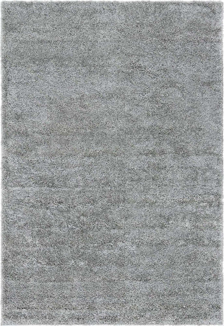 Cloud Gray 4' 1 x 6' 1 Soft Solid Shag Rectangle Area Rug Thick Soft Touch Fluffy & Plush Shaggy Pile
