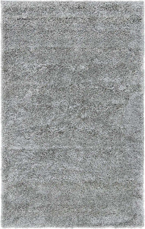 Cloud Gray 3' 3 x 5' 3 Soft Solid Shag Rectangle Area Rug Thick Soft Touch Fluffy & Plush Shaggy Pile