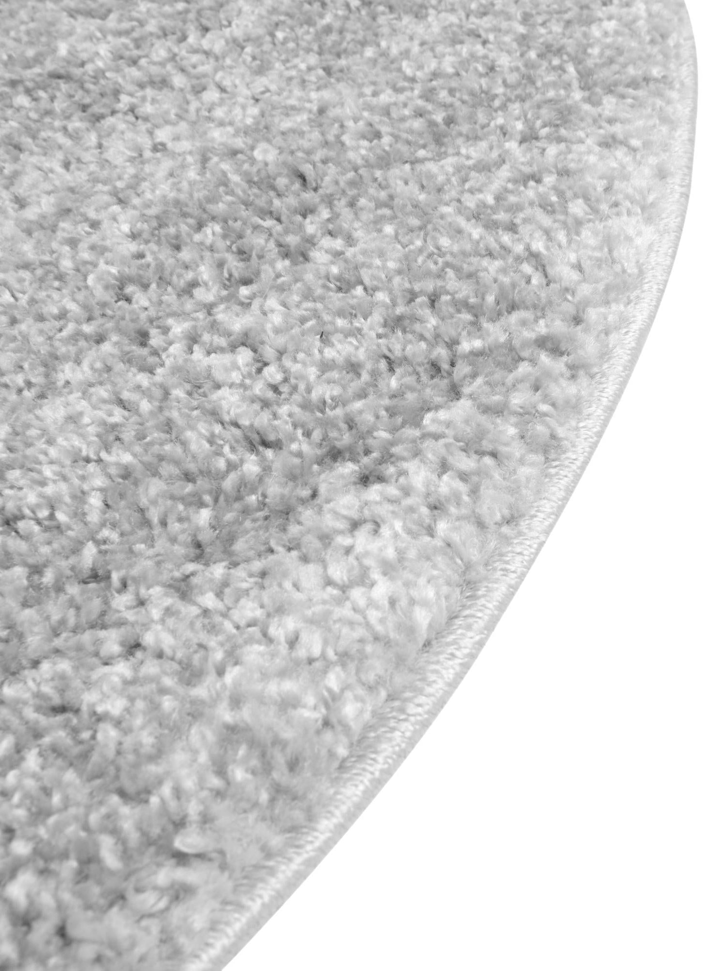 Cloud Gray 3' 3 x 3' 3 Soft Solid Shag Round Area Rug Thick Soft Touch Fluffy & Plush Shaggy Pile 100% Polypropylene Minimalist Carpet for Modern Home Interiors for Sale at Rug Engine
