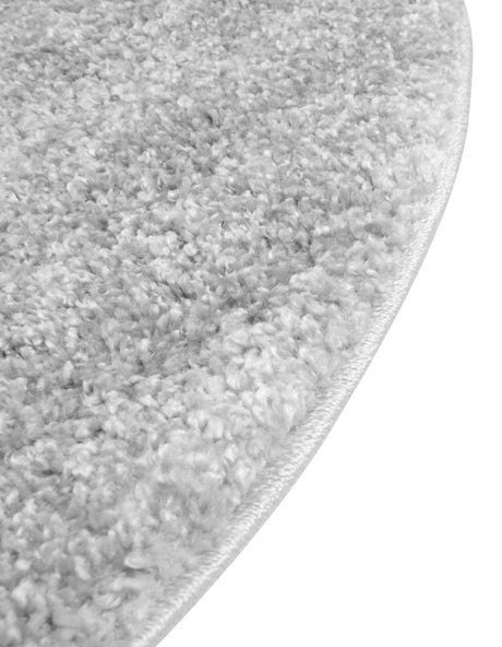 Cloud Gray 4' 1 x 4' 1 Soft Solid Shag Round Area Rug Thick Soft Touch Fluffy & Plush Shaggy Pile 100% Polypropylene Minimalist Carpet for Modern Home Interiors for Sale at Rug Engine