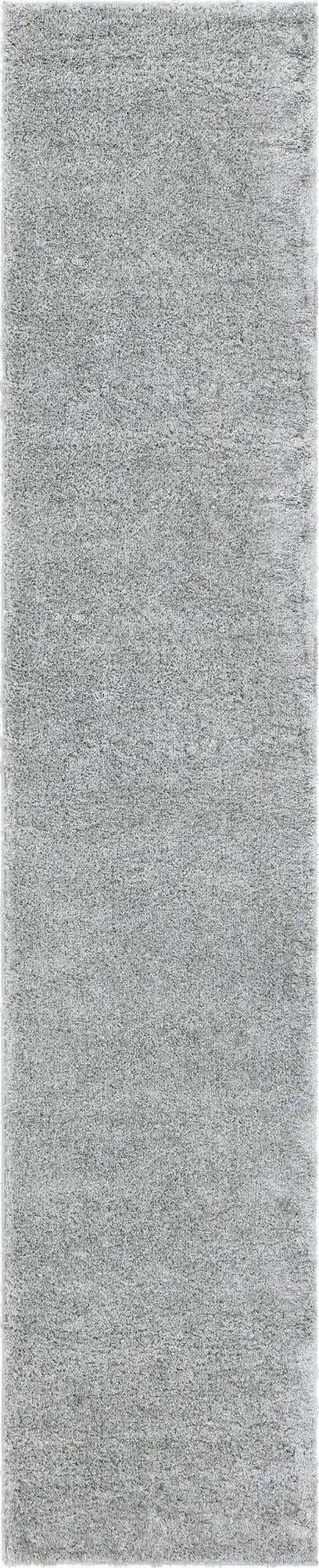 Cloud Gray 2' 7 x 13' 1 Soft Solid Shag Runner Area Rug Thick Soft Touch Fluffy & Plush Shaggy Pile