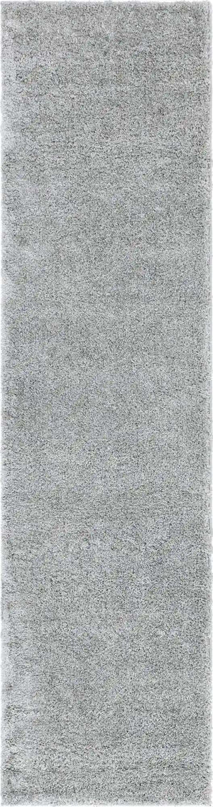 Cloud Gray 2' 7 x 10' Soft Solid Shag Runner Area Rug Thick Soft Touch Fluffy & Plush Shaggy Pile
