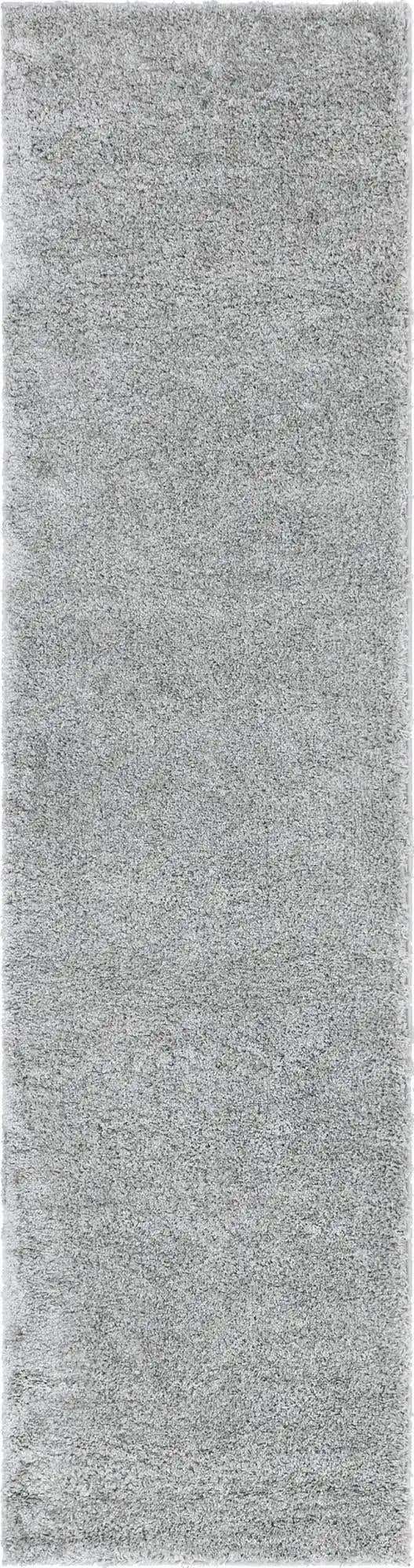 Cloud Gray 2' 7 x 10' Soft Solid Shag Runner Area Rug Thick Soft Touch Fluffy & Plush Shaggy Pile