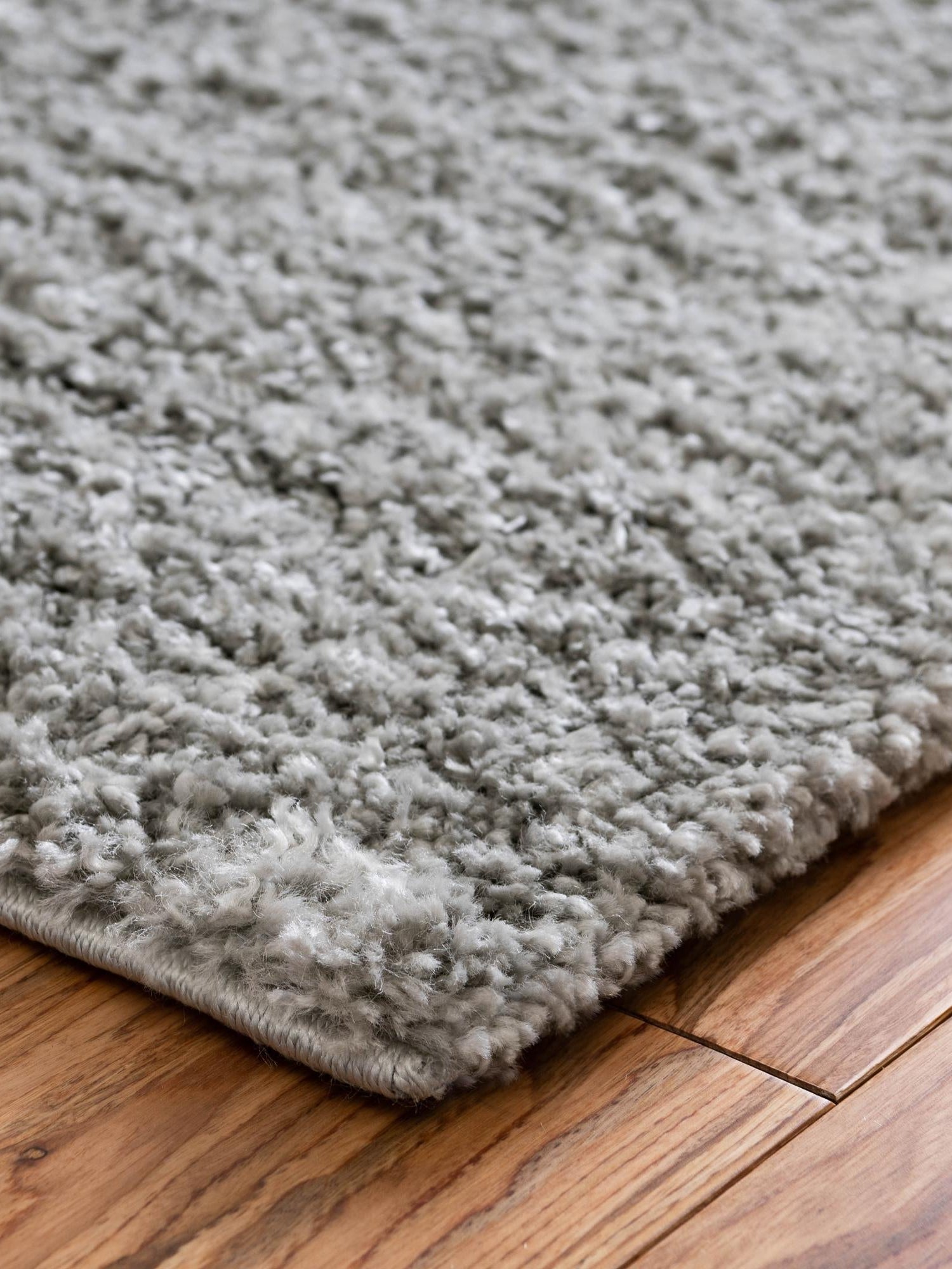 Cloud Gray 2' 7 x 10' Soft Solid Shag Runner Area Rug Thick Soft Touch Fluffy & Plush Shaggy Pile 100% Polypropylene Minimalist Carpet for Modern Home Interiors for Sale at Rug Engine