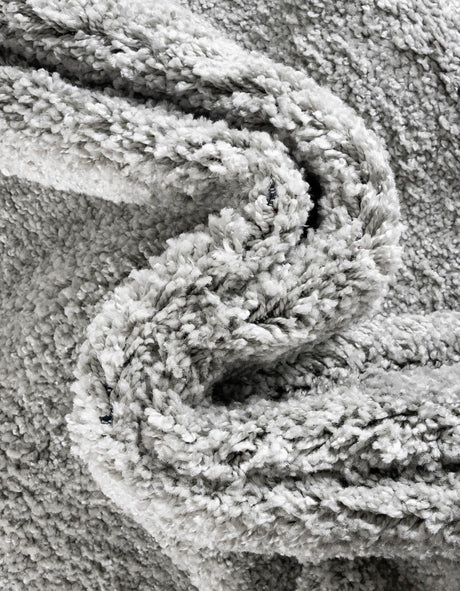 Cloud Gray 2' x 6' 9 Soft Solid Shag Runner Area Rug Thick Soft Touch Fluffy & Plush Shaggy Pile 100% Polypropylene Minimalist Carpet for Modern Home Interiors for Sale at Rug Engine
