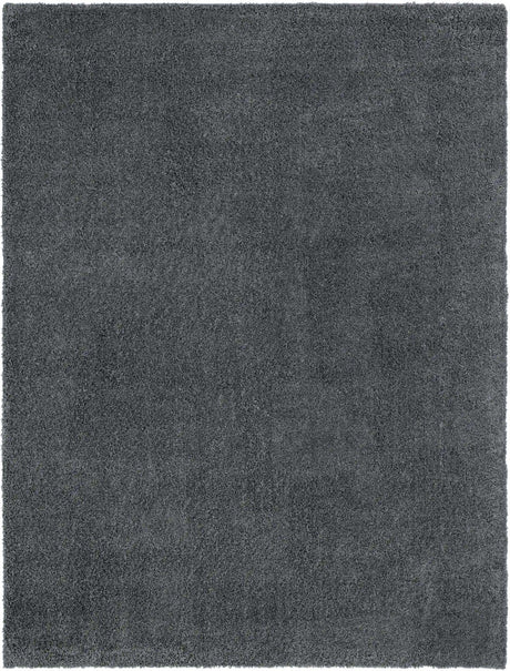 Smoke Gray 9' x 12' 2 Soft Solid Shag Rectangle Area Rug Thick Soft Touch Fluffy & Plush Shaggy Pile