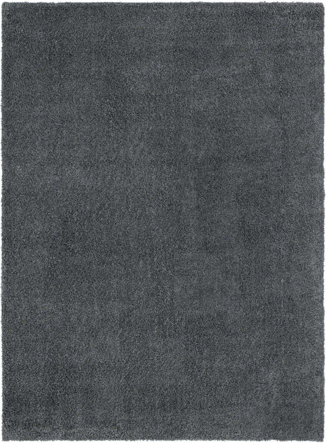 Smoke Gray 8' x 11' Soft Solid Shag Rectangle Area Rug Thick Soft Touch Fluffy & Plush Shaggy Pile
