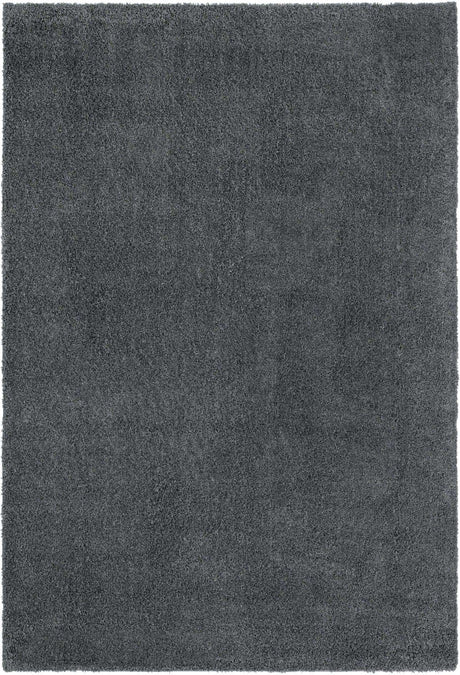 Smoke Gray 6' 1 x 9' Soft Solid Shag Rectangle Area Rug Thick Soft Touch Fluffy & Plush Shaggy Pile
