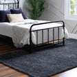Smoke Gray 2' x 2' 11 Soft Solid Shag Rectangle Area Rug Thick Soft Touch Fluffy & Plush Shaggy Pile