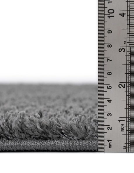 Smoke Gray 2' x 2' 11 Soft Solid Shag Rectangle Area Rug Thick Soft Touch Fluffy & Plush Shaggy Pile 100% Polypropylene Minimalist Carpet for Modern Home Interiors for Sale at Rug Engine