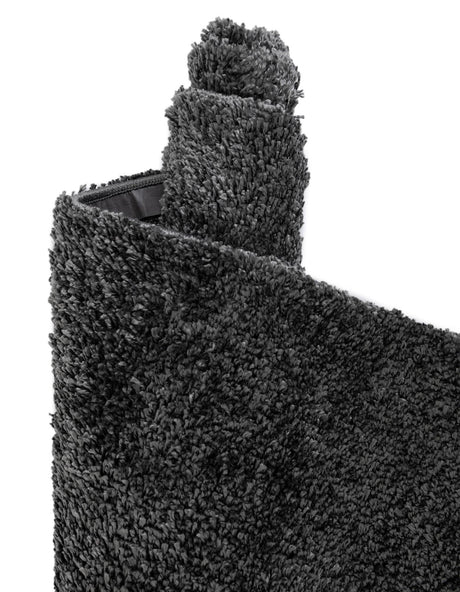 Smoke Gray 2' x 2' 11 Soft Solid Shag Rectangle Area Rug Thick Soft Touch Fluffy & Plush Shaggy Pile 100% Polypropylene Minimalist Carpet for Modern Home Interiors for Sale at Rug Engine