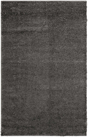 Smoke Gray 5' 3 x 8' Soft Solid Shag Rectangle Area Rug Thick Soft Touch Fluffy & Plush Shaggy Pile