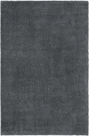 Smoke Gray 3' 3 x 5' 3 Soft Solid Shag Rectangle Area Rug Thick Soft Touch Fluffy & Plush Shaggy Pile