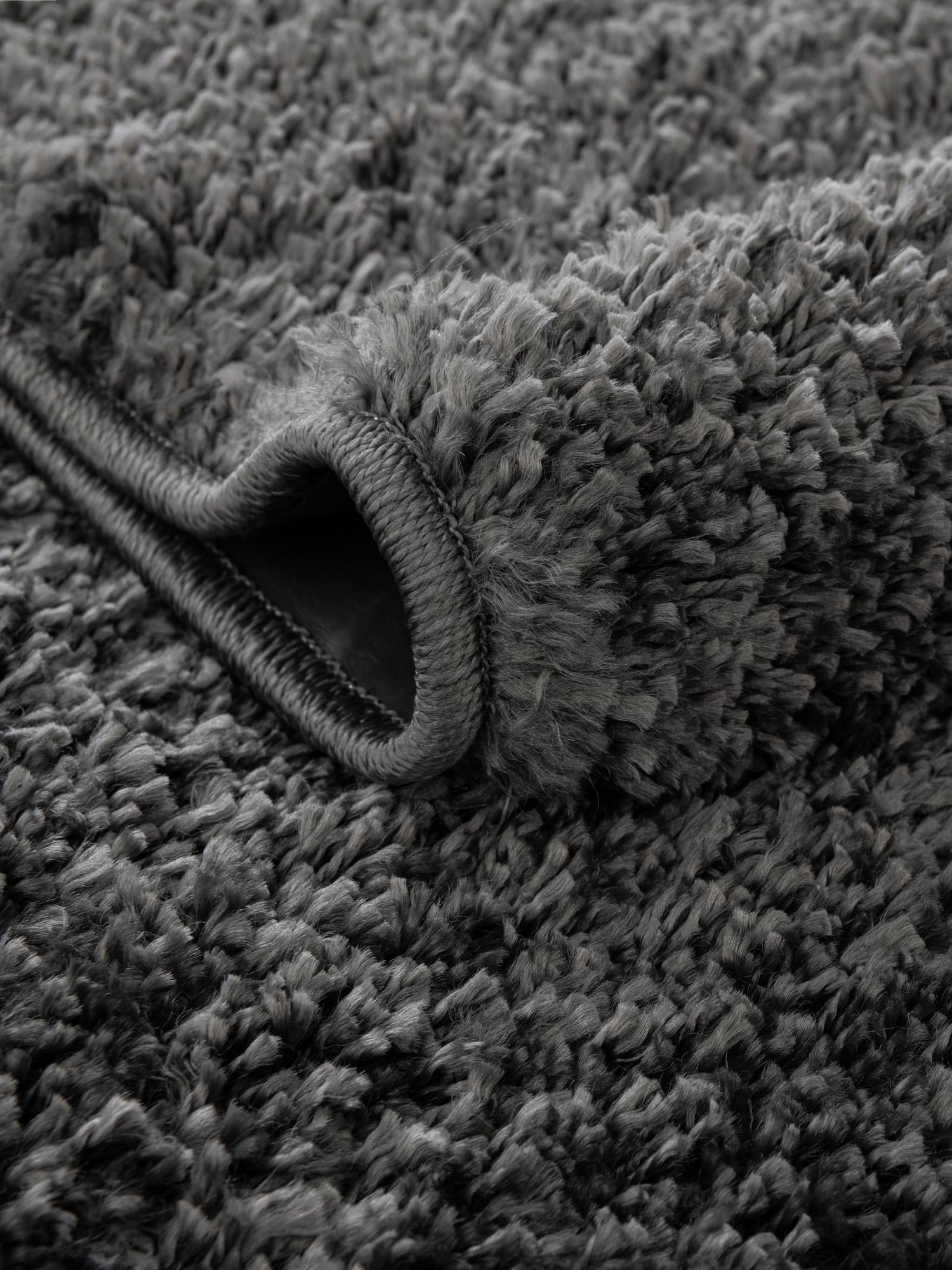 Smoke Gray 8' x 8' Soft Solid Shag Square Area Rug Thick Soft Touch Fluffy & Plush Shaggy Pile 100% Polypropylene Minimalist Carpet for Modern Home Interiors for Sale at Rug Engine