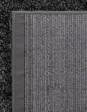 Smoke Gray 8' x 8' Soft Solid Shag Square Area Rug Thick Soft Touch Fluffy & Plush Shaggy Pile