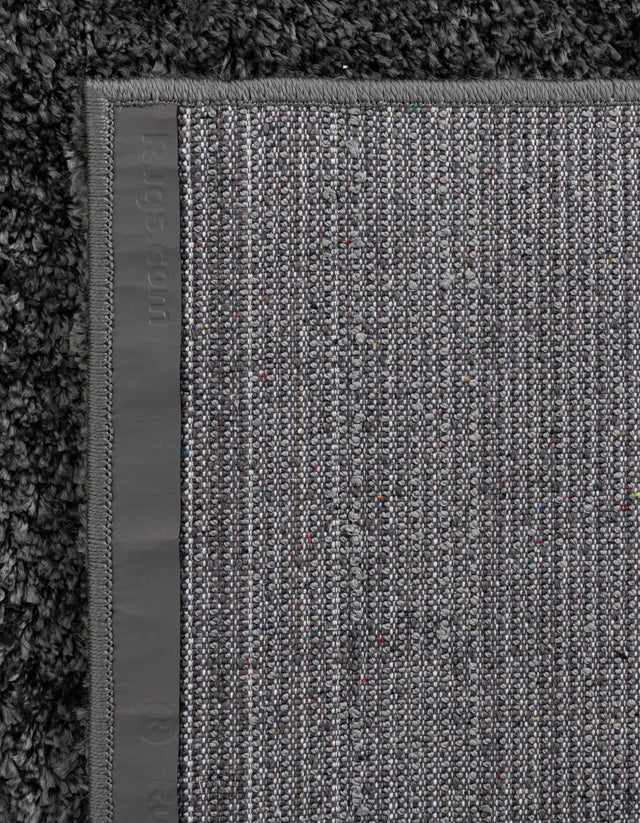 Smoke Gray 8' x 8' Soft Solid Shag Square Area Rug Thick Soft Touch Fluffy & Plush Shaggy Pile