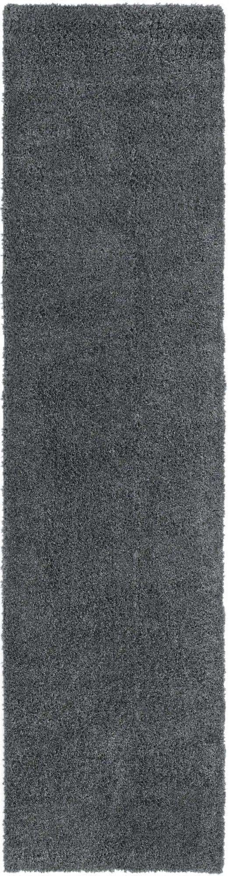 Smoke Gray 2' 7 x 10' Soft Solid Shag Runner Area Rug Thick Soft Touch Fluffy & Plush Shaggy Pile