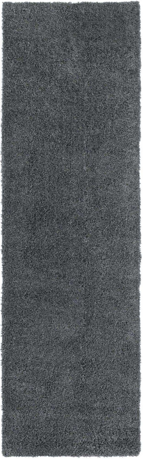 Smoke Gray 2' x 6' 9 Soft Solid Shag Runner Area Rug Thick Soft Touch Fluffy & Plush Shaggy Pile