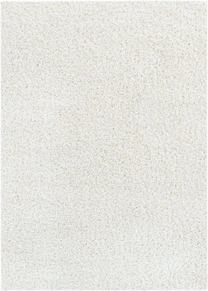 White 8' x 11' Soft Solid Shag Rectangle Area Rug Thick Soft Touch Fluffy & Plush Shaggy Pile