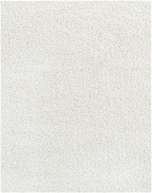White 8' x 10' Soft Solid Shag Rectangle Area Rug Thick Soft Touch Fluffy & Plush Shaggy Pile