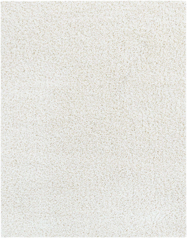 White 8' x 10' Soft Solid Shag Rectangle Area Rug Thick Soft Touch Fluffy & Plush Shaggy Pile