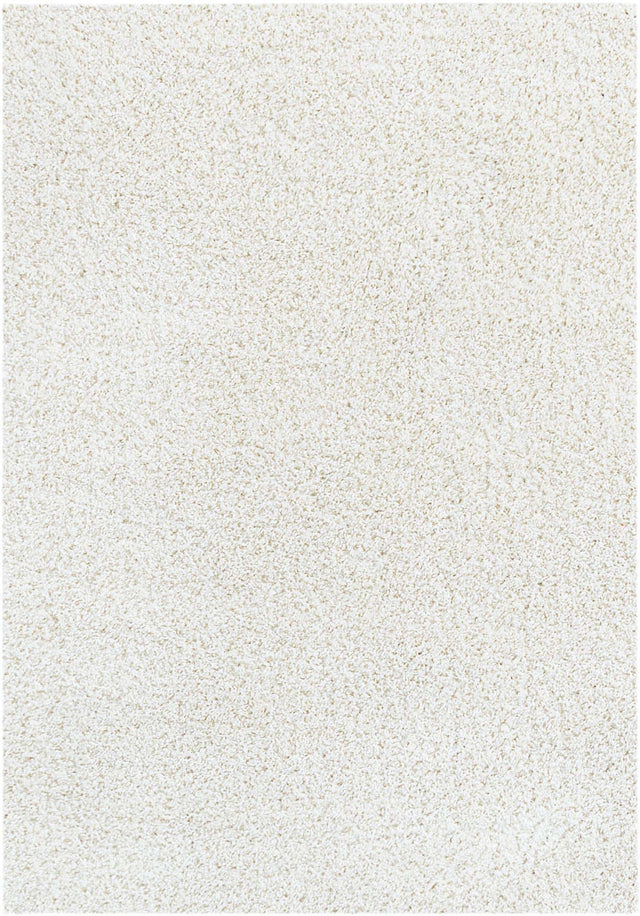White 7' 1 x 10' Soft Solid Shag Rectangle Area Rug Thick Soft Touch Fluffy & Plush Shaggy Pile