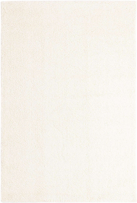 White 6' 1 x 9' Soft Solid Shag Rectangle Area Rug Thick Soft Touch Fluffy & Plush Shaggy Pile