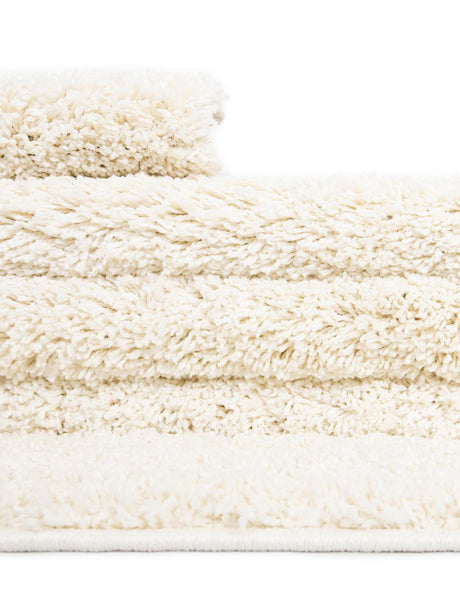 White 5' 1 x 8' Soft Solid Shag Rectangle Area Rug Thick Soft Touch Fluffy & Plush Shaggy Pile 100% Polypropylene Minimalist Carpet for Modern Home Interiors for Sale at Rug Engine