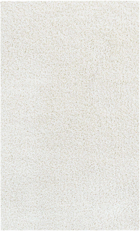 White 3' 3 x 5' 3 Soft Solid Shag Rectangle Area Rug Thick Soft Touch Fluffy & Plush Shaggy Pile