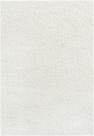 White 2' x 2' 11 Soft Solid Shag Rectangle Area Rug Thick Soft Touch Fluffy & Plush Shaggy Pile