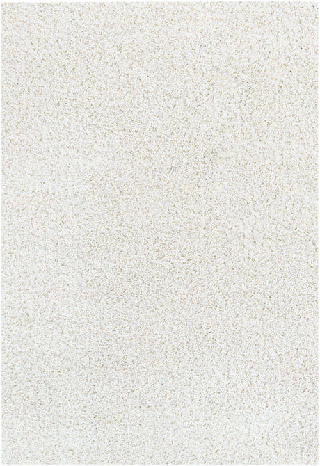 White 2' x 2' 11 Soft Solid Shag Rectangle Area Rug Thick Soft Touch Fluffy & Plush Shaggy Pile